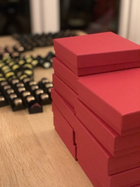 Chocolate box preparation