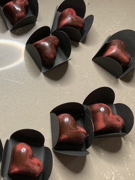 Heart shaped chocolate